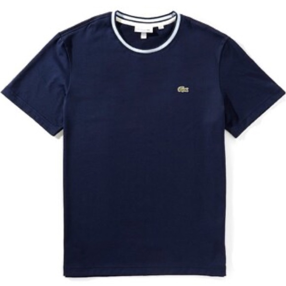 Sz xl Lacoste Men's Dark Blue Short Sleeve Tee
